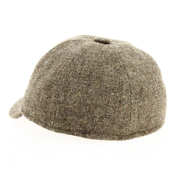 Baseball cap with earflaps Wool Taupe - Traclet Baseball cap with earflaps Wool Taupe - Traclet