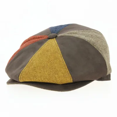 Irish cap Siena Patchwork Wool - Traclet