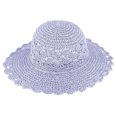 Capeline Jailly Paille Papier Violet - Traclet