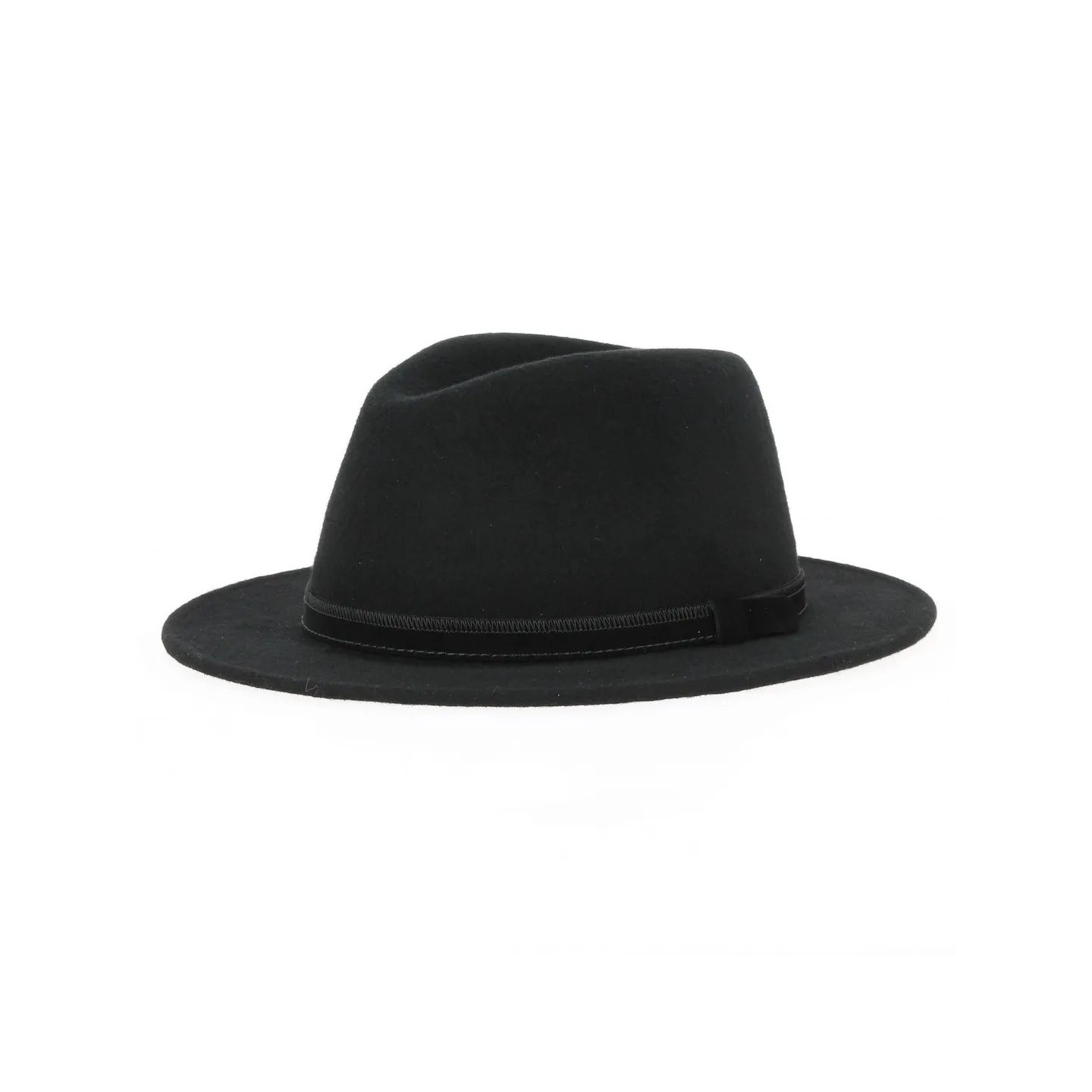 Chapeau Fedora Ambierle Feutre Laine Noir- Traclet