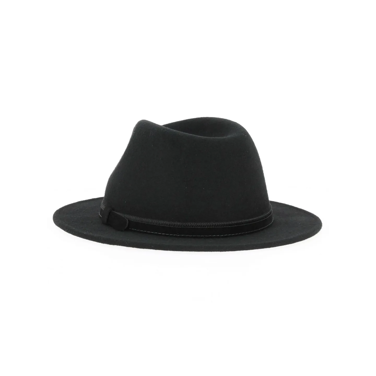 Chapeau Fedora Ambierle Feutre Laine Noir- Traclet