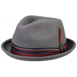 Trilby Woolfelt Detroit Grey hat - stetson