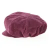 Casquette Gavroche Elorine Velours Prune - Traclet