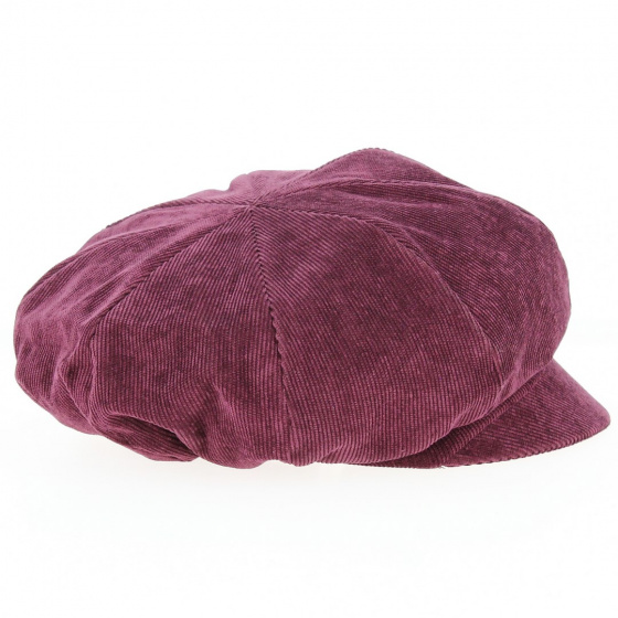 Casquette Gavroche Elorine Velours Prune - Traclet Casquette Gavroche Elorine Velours Prune - Traclet