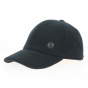 Black Divonne Baseball Cap with Ear Flaps - Crambes