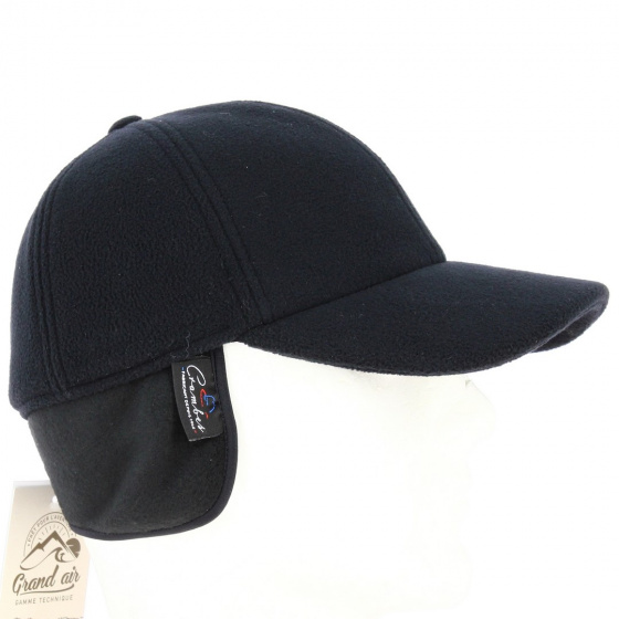 Casquette Baseball Divonne Cache-Oreilles Noir - Crambes