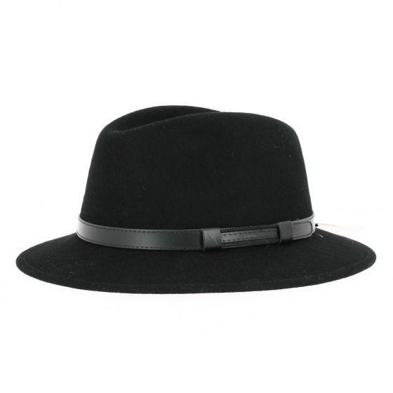Annecy Black Waterproof Felt Hat - Traclet