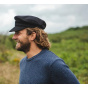 Black Wool Fiddler Sailor Cap - Traclet