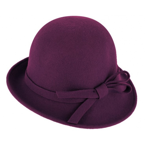 Lidia Wool Felt Cloche Hat - Traclet Lidia Wool Felt Cloche Hat - Traclet