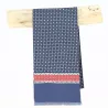 Nono silk scarf in navy blue and red - Traclet