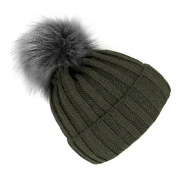 Perla Olive Beanie Hat - Traclet