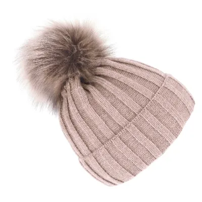 Bonnet à Pompon Perla Rose - Traclet