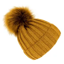 Bonnet à Pompon Perla Camel - Traclet