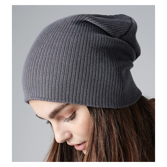 Oversize Acrylic Beanie Grey- Beechfield