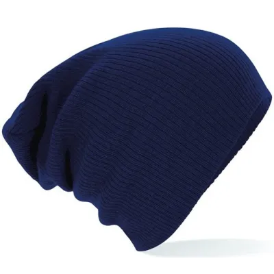 Blue Acrylic Oversize Beanie - Beechfield