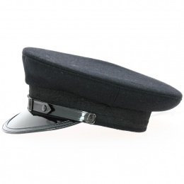 Black Wool Carrier Cap - Balke