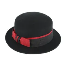 Canotier Feutre laine Noir - Fiebig