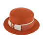 Felt Wool Rust Boater - Fiebig