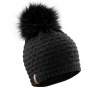 Zelie Black Pompon Hat - Le Drapo