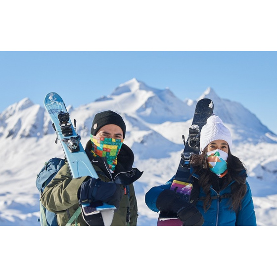 Brick Neck Warmer & Barrier Mask - Le Drapo Brick Neck Warmer & Barrier Mask - Le Drapo