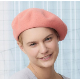 Béret Paris Laine Merinos Corail - Heritage by Laulhère