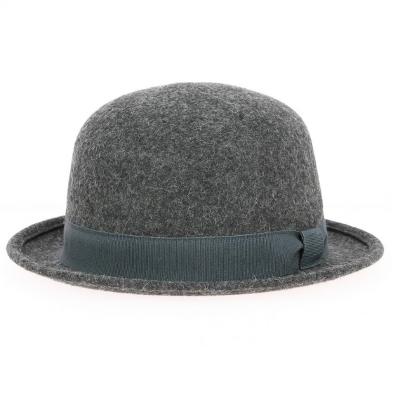 Chapeau Melon Sloven Feutre Laine Anthracite - Traclet