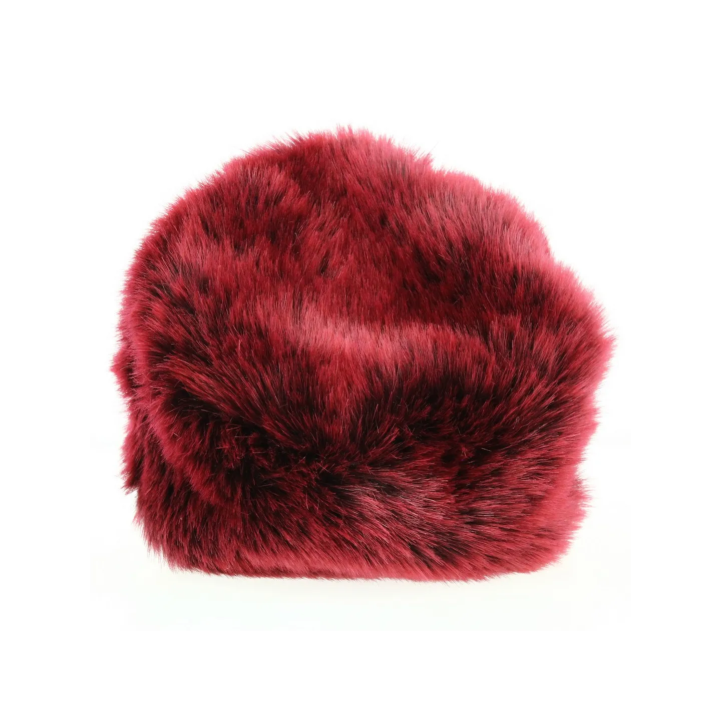 Toque Courchevel Fausse Fourrure Bordeaux - Traclet