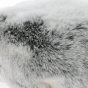 Courchevel Fake Fur Toque Cream gray reflection - Traclet