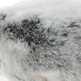 Courchevel Toque Cream Faux Fur with Gray Accents - Traclet