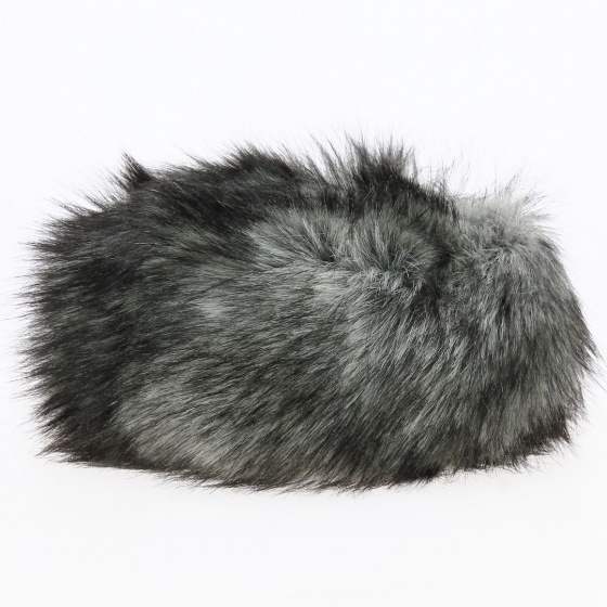 Toque Courchevel Fausse fourrure Gris chiné - Traclet Toque Courchevel Fausse fourrure Gris chiné - Traclet