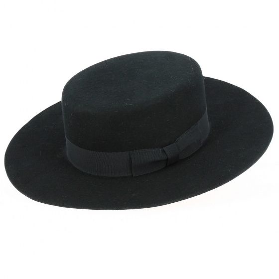 Cordobes Andalou Black Wool Felt - Traclet