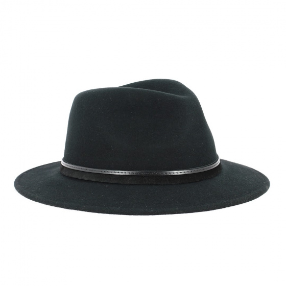 Traveller Nantes Black Felt Hat - Traclet