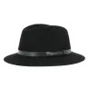 Chapeau Traveller Nantes Feutre Noir Imperméable - Traclet Reference : 17555 | Chapellerie Traclet