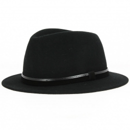 Traveler Hat Siene Waterproof Felt Black - Traclet