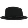 Chapeau Traveller Siene Feutre Imperméable Noir - Traclet