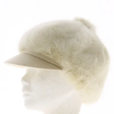 Casquette Gavroche Ivanna Fausse Fourrure Ecru - Traclet