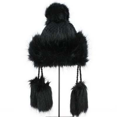 Black Pompon Beanie - Starling