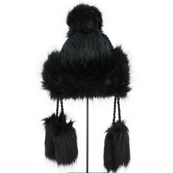 Black Pompon Beanie - Starling