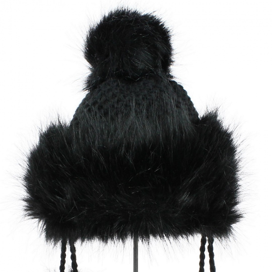 Black Pompon Beanie - Starling