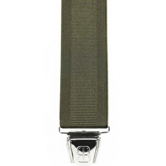 Solid Color Clip-on Suspenders Made in France