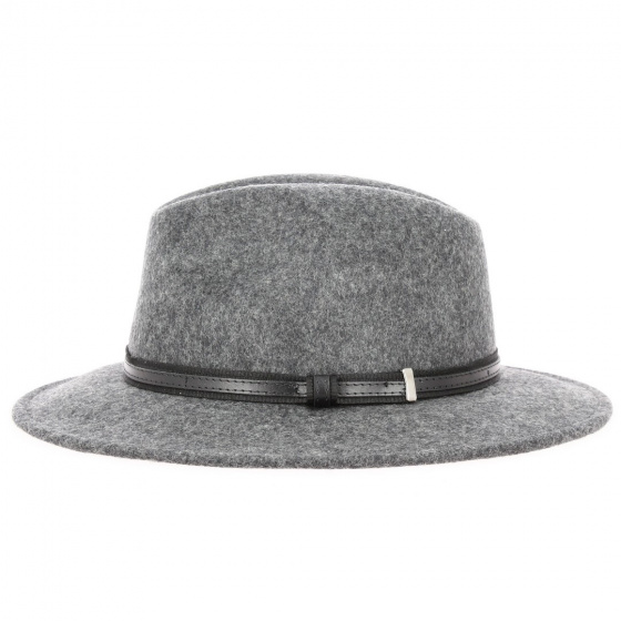 Chapeau Traveller Ambierle Feutre Laine Anthracite - Traclet Chapeau Traveller Ambierle Feutre Laine Anthracite - Traclet