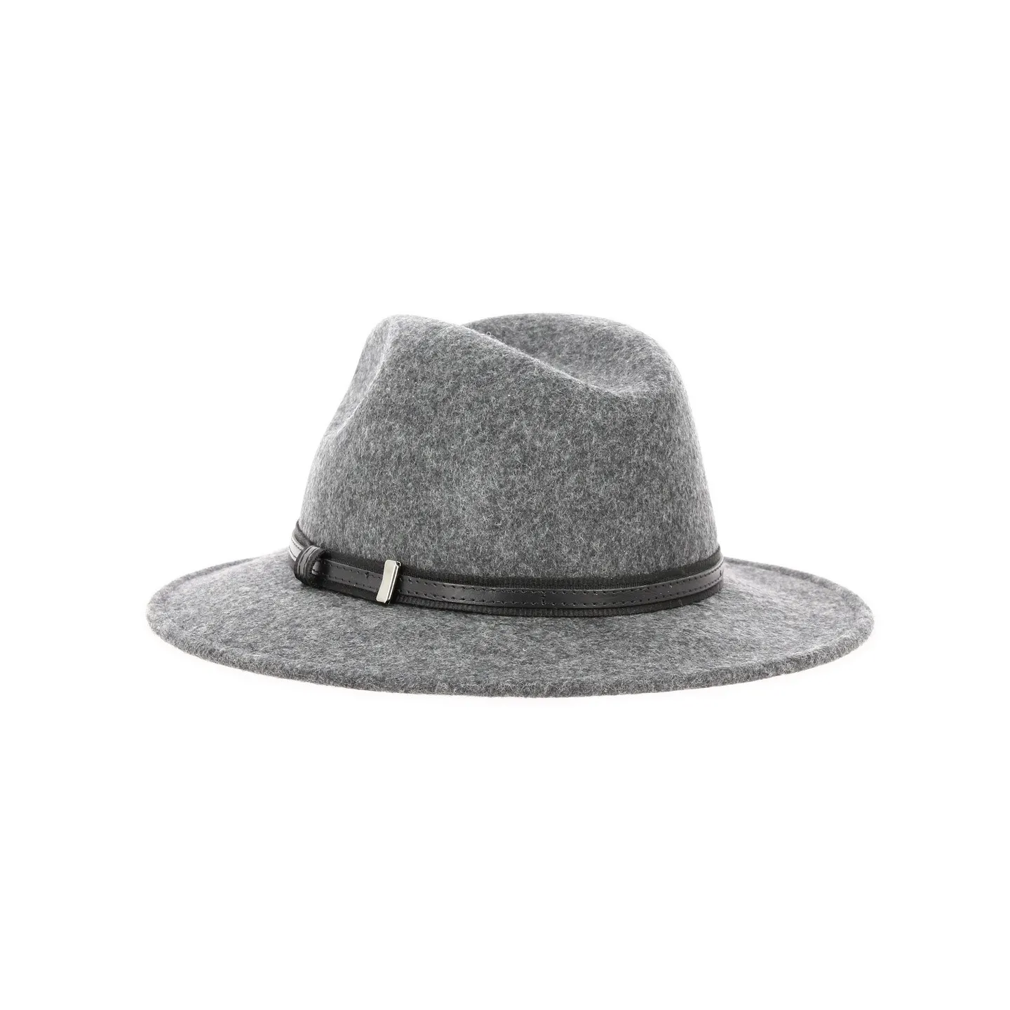 Chapeau Traveller Ambierle Feutre Laine Anthracite - Traclet