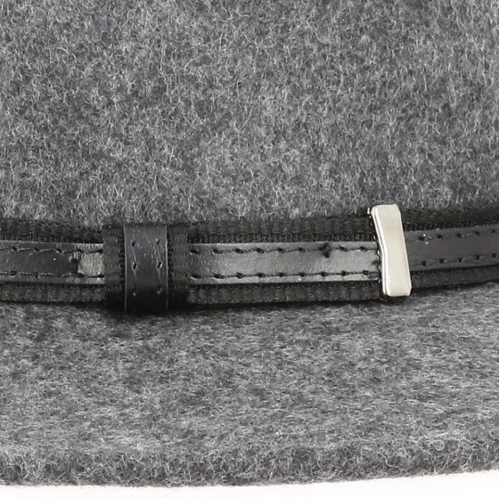 Chapeau Traveller Ambierle Feutre Laine Anthracite - Traclet Chapeau Traveller Ambierle Feutre Laine Anthracite - Traclet
