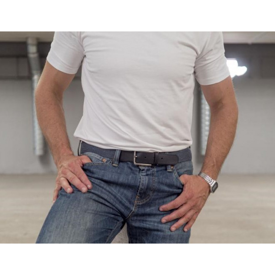 Braided Belt with Silver Buckle