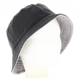 Bob Imitation Leather Black Grey Fleece Lining - Traclet