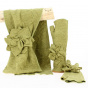 Fleur Kaki Scarf and Mittens Set - Traclet