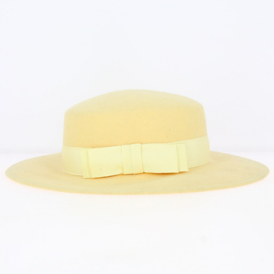 Wool felt boater - Traclet