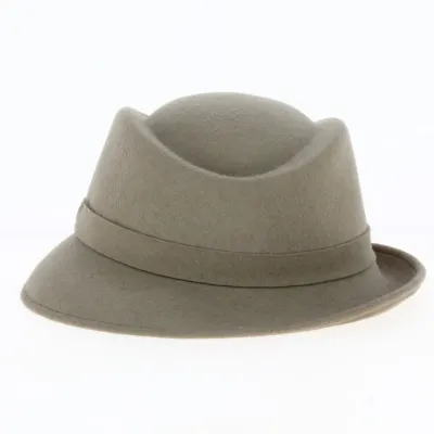 Trilby Asymmetrical Beige Hat - Traclet