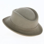 Trilby Asymmetrical Beige Hat - Traclet