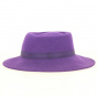 Purple Wool Felt Capeline - Traclet